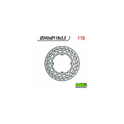 DISQUE DE FREIN NG 119 240X118X3.5