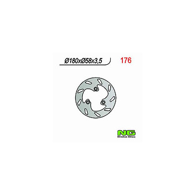 DISQUE DE FREIN NG 176 180X58X3.5