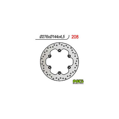 DISQUE DE FREIN NG 208 276X144X4.5