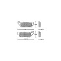 DISQUE DE FREIN NG 654 240X121.5X4