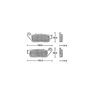 DISQUE DE FREIN NG 654 240X121.5X4