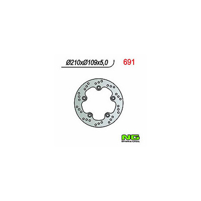 DISQUE DE FREIN NG 691 210X109X5