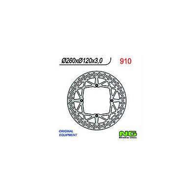 DISQUE DE FREIN NG 910 260X120X3