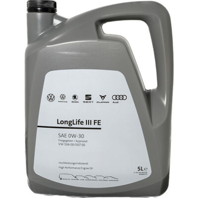 Huile moteur VW 0W30 LL03 504 00/507 00 5L