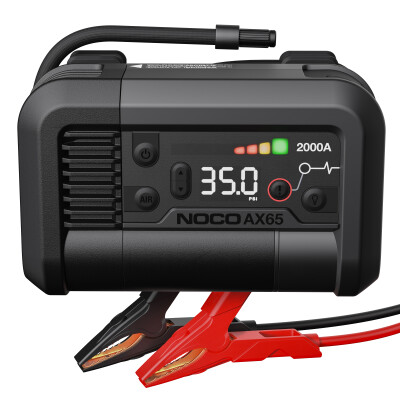 Compresseur d'air portable 100 psi + démarreur lithium 12 V 2000 A NOCO AX65