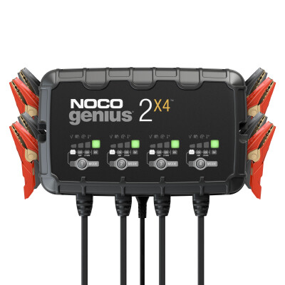Chargeur de batterie 6 V/12 V, 4 entrées, 8 ampères, NOCO GENIUS2X4