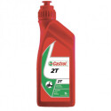 Huile moto 2 temps Castrol, 1 litre, bidon rouge