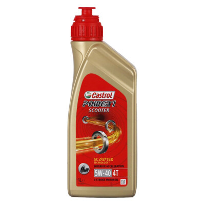 Huile moteur Castrol Power1 Scooter 4T 5W-40 pour motos, 1 L