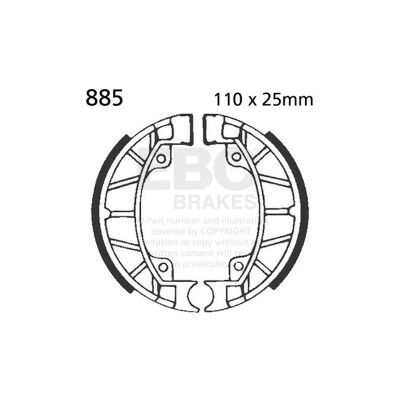 Kit de freins pour moto EBC 885