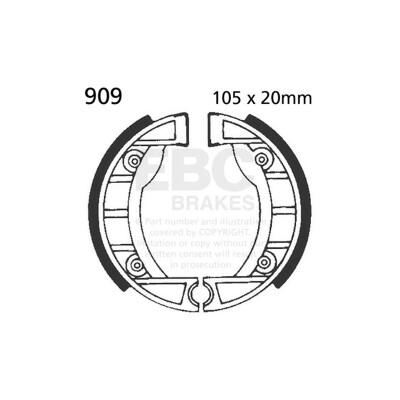 Kit de freins pour moto EBC 909