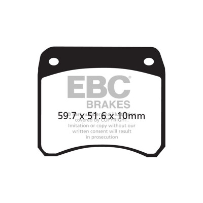 Plaquettes de frein frittées EBC pour motos sportives HH FA016HH