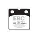 Plaquettes de frein frittées EBC pour motos sportives HH FA018HH