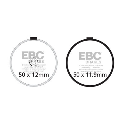 Plaquettes de frein organiques EBC FA038