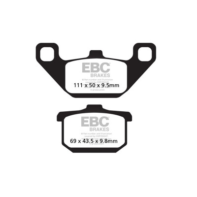Plaquettes de frein organiques EBC FA085