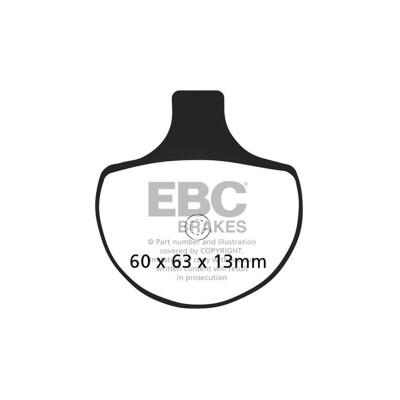 Plaquettes de frein organiques EBC FA094