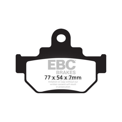 Plaquettes de frein organiques pour motocross EBC FA106TT
