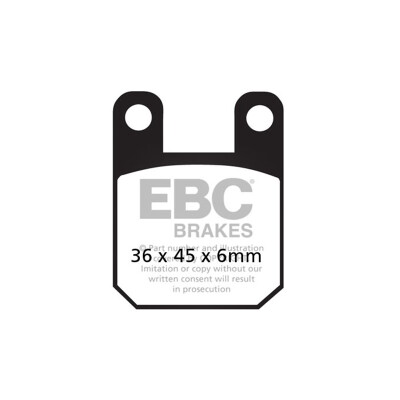 Plaquettes de frein organiques EBC FA115