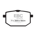 Plaquettes de frein organiques EBC FA118