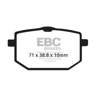 Plaquettes de frein organiques EBC FA118