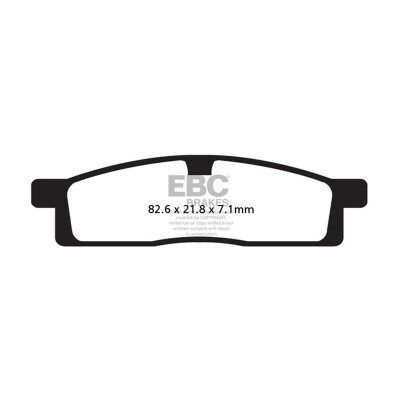 Plaquettes de frein frittées pour motocross EBC FA119R
