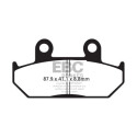 Plaquettes de frein frittées EBC pour motos sportives HH FA124HH
