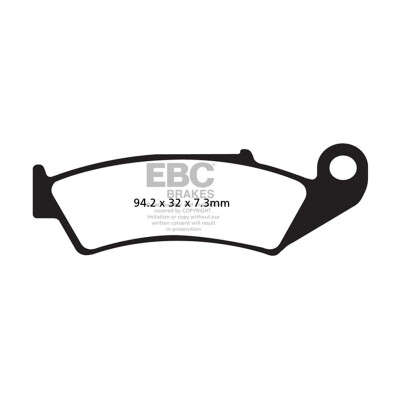 Plaquettes de frein motocross frittées EBC FA125R