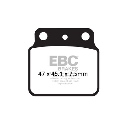 Plaquettes de frein tout-terrain EBC FA137TT