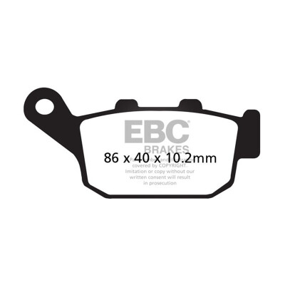Plaquettes de frein organiques EBC FA140