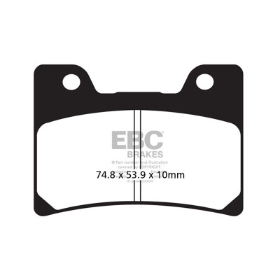 Plaquettes de frein organiques EBC FA160
