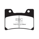 Plaquettes de frein frittées EBC pour motos sportives HH FA160HH