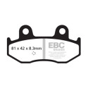 Plaquettes de frein organiques pour motocross EBC FA165TT