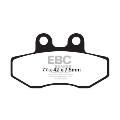 Plaquettes de frein organiques EBC FA167