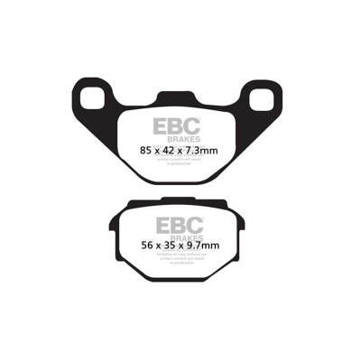 Plaquettes de frein organiques EBC FA173