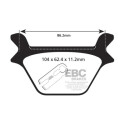 Plaquettes de frein frittées EBC pour moto sportive HH FA200HH