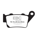 Plaquettes de frein frittées EBC pour motos sportives HH FA213HH