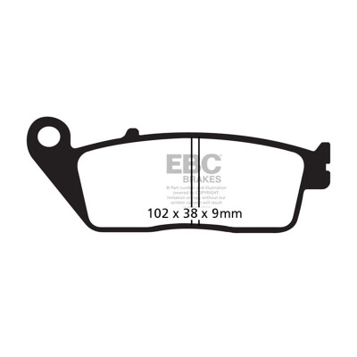 Plaquettes de frein organiques EBC FA226