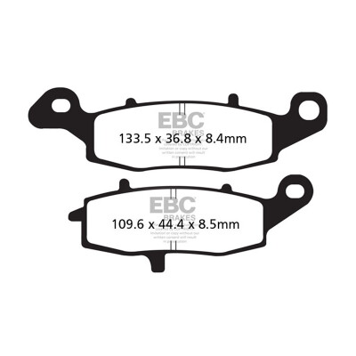 Plaquettes de frein frittées EBC pour motos sportives HH FA231HH