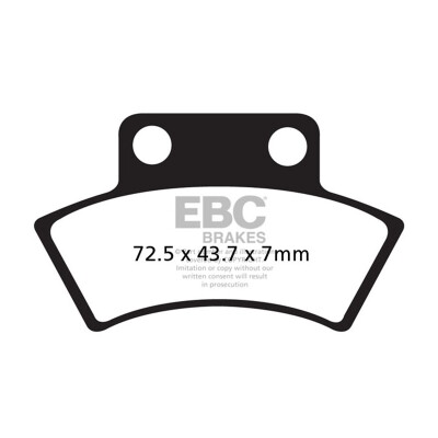 Plaquettes de frein organiques tout-terrain EBC FA232TT