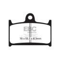Plaquettes de frein frittées EBC pour motos sportives HH FA236HH