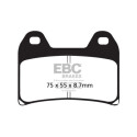 Plaquettes de frein frittées EBC pour motos sportives FA244HH