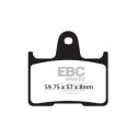 Plaquettes de frein semi-frittées EBC V-PAD FA254V