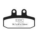 Plaquettes de frein organiques EBC FA256