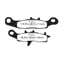 Plaquettes de frein frittées tout-terrain EBC FA258R