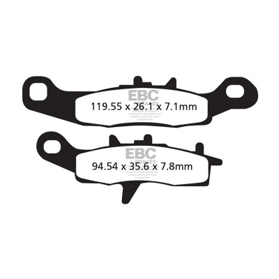 Plaquettes de frein frittées tout-terrain EBC FA258R