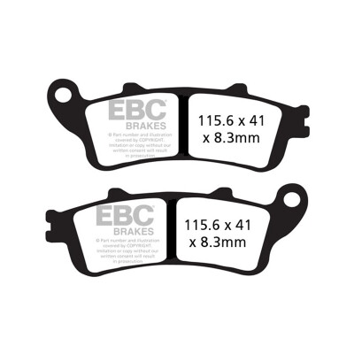 Plaquettes de frein semi-frittées EBC V-PAD FA261V