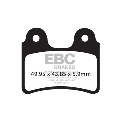 Plaquettes de frein organiques pour motocross EBC FA303TT