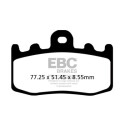 Plaquettes de frein frittées EBC pour motos sportives FA335HH