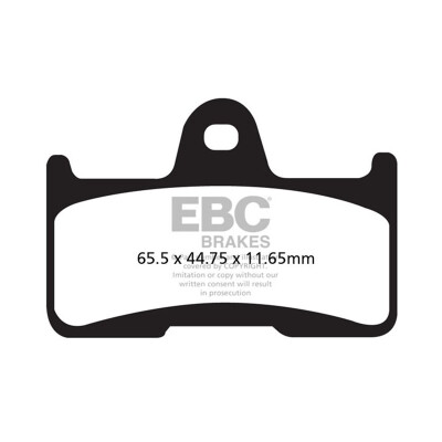 Plaquettes de frein organiques pour motocross EBC FA344TT