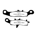 Plaquettes de frein frittées EBC FA349R pour tout-terrain