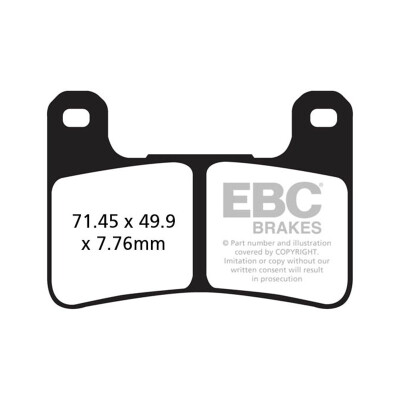 Plaquettes de frein frittées EBC Sportbike FA379HH